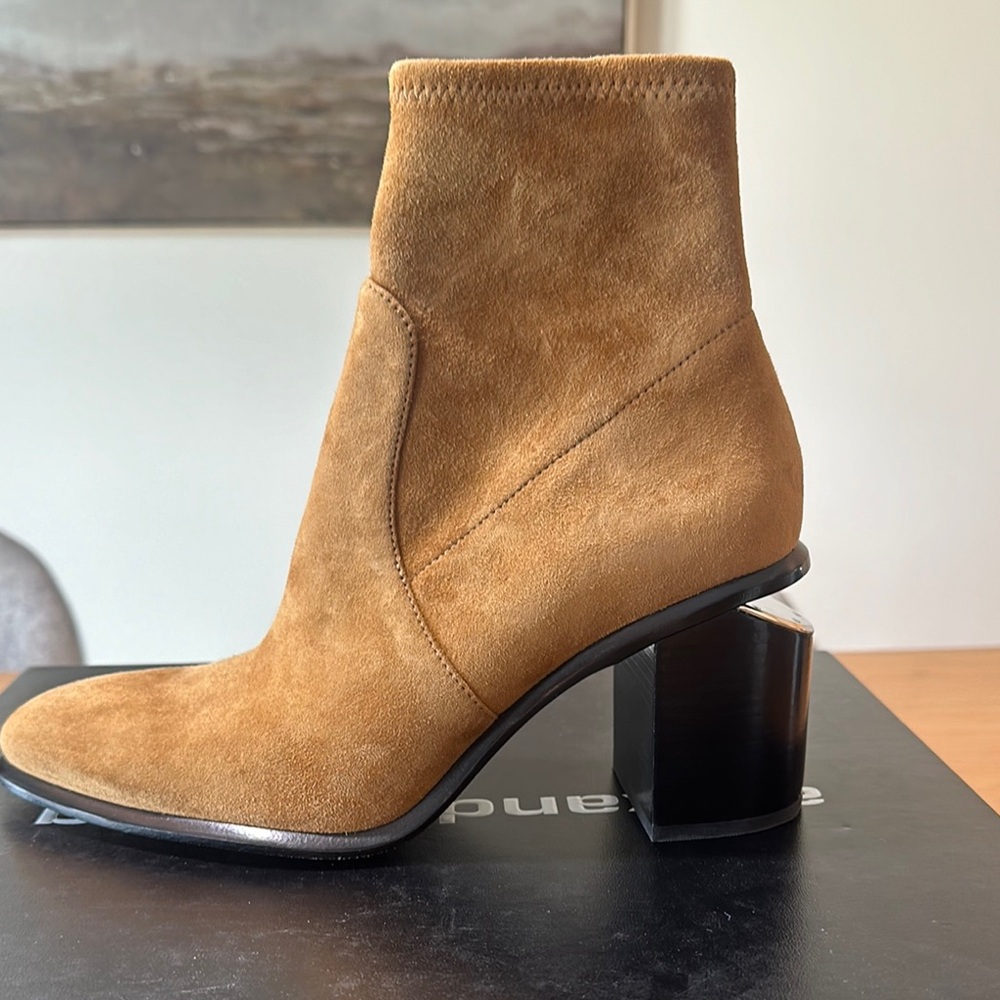 Alexander Wang Anna Stretch Suede Bootie - Picture 11 of 13